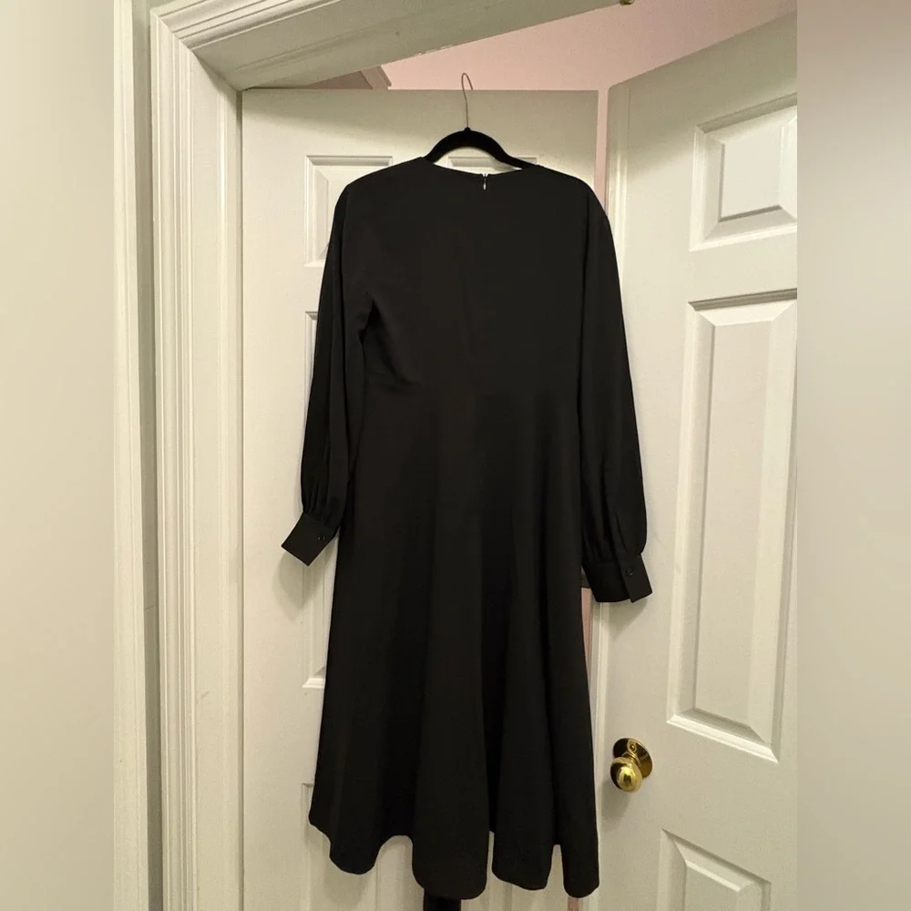 NWT BOSS Black Long Sleeve Dress - Picture 4 of 7